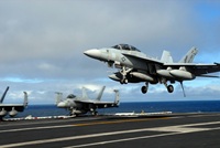 F18 Super Hornet Landing - Jet